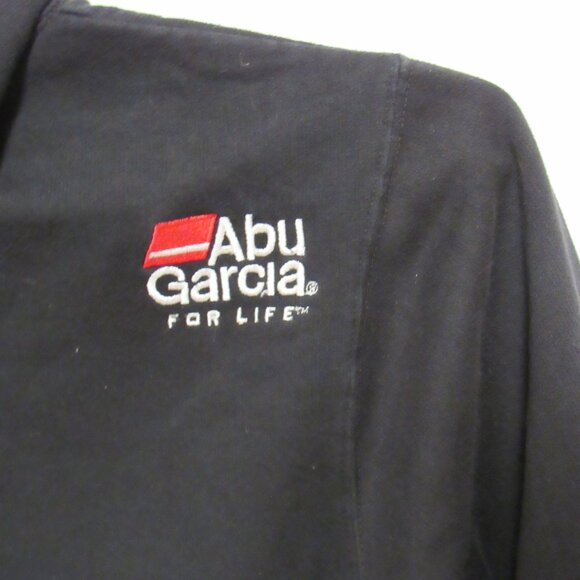 Abu Garcia Hoodie Embroidered Pullover Sweatshirt Fishing Black Men's size Large - Picture 5 of 9